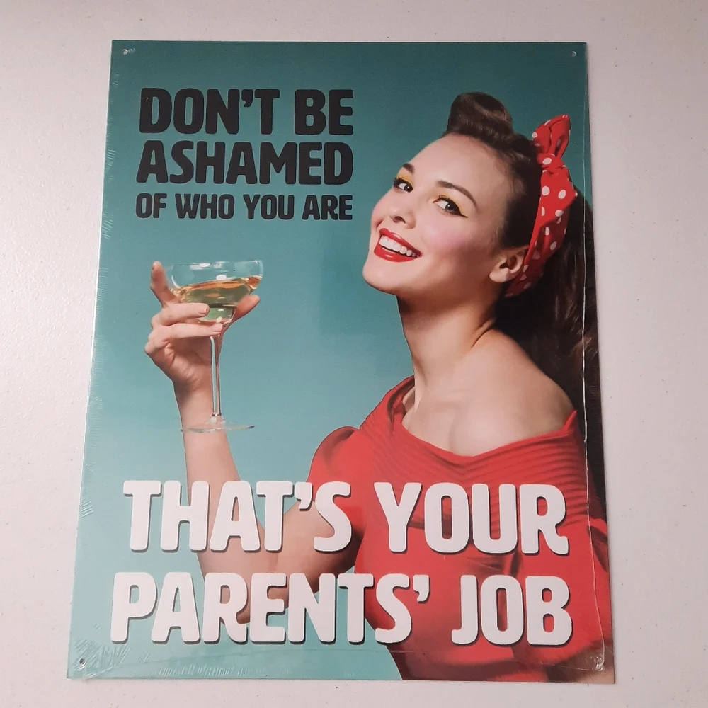 Funny Retro Wall Art Tin Sign